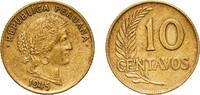Peru 10 Centavos 1945 Lima Mint Peru Republic 1945 10 Centavos Brass (70... 2.83 &pound;  +  12.02 &pound; shipping