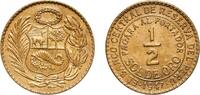 Peru &frac12; Sol 1947 Peru Republic 1947 &frac12; Sol de Oro Brass (See alloys in com... 3.78 &pound;  +  12.02 &pound; shipping