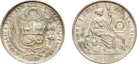 Peru 1 Sol 1869 YB Lima Mint Peru Republic 1869 YB 1 Sol Silver (.900) (... 94.41 &pound;  +  12.02 &pound; shipping
