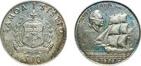 Samoa 10 Tala Samoa Independent State 1979 10 Tālā - Tanumafili II (Captain James Cook) Silver (.500) Singapore Mint (3000) 31.59g UNC KM 33 -