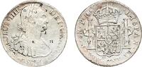 Mexico 8 Reales Mexico Spanish colony 1805 Mo TH 8 Reales - Carlos IV Silver (.896) Casa de Moneda de México Mint 26.68g VF Chopmarked KM 109 -