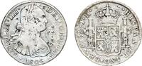 Mexico 8 Reales Mexico Spanish colony 1806 TH 8 Reales - Carlos IV Silver (.896) Mexican Mint 26.59g VF Chopmarked KM 109 -
