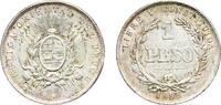 Uruguay 1 Peso Uruguay Oriental Republic of Uruguay 1895 1 Peso Silver (.900) Buenos Aires Mint (1000000) 24.91g XF SA 32 CG 32 -