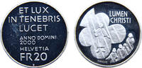 Switzerland 20 Francs Switzerland Federal State 2000 20 Francs 2000 years of Christianity, Lumen Christi -