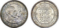 Denmark 2 Kroner Denmark Kingdom Christian X 1923 HCN;GJ 2 Kroner Silver wedding anniversary -