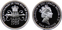 Great Britain 2 Pounds Great Britain United Kingdom Elizabeth II 1989 2 Pounds 300th anniversary of Bill of Rights -
