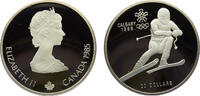 Canada 20 Dollars Canada Commonwealth Elizabeth II 1985 20 Dollars 1988 Winter Olympics, Calgary, Alpine Skiing -