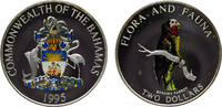 The Bahamas 2 Dollars Bahamas Commonwealth 1995 2 Dollars Bahama Parrot -