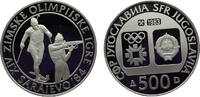 Yugoslavia 500 Dinara Yugoslavia Socialist Federal Republic 1983 500 Dinara Winter Olympics Sarajevo 1984, Biathlon -