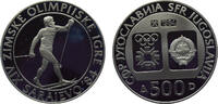 Yugoslavia 500 Dinara Yugoslavia Socialist Federal Republic 1984 500 Dinara Winter Olympics Sarajevo 1984, Cross-country Skiing -
