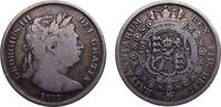 Great Britain 1/2 Crown Great Britain United Kingdom George III 1817 1/2 Crown 1st portrait, Bull Head 13.5g -