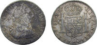 1784 PTS PR Potosi mint Bolivia Spanish colony 1784 PTS PR 8 Reales - Charles III Silver (.903) Potosi mint 27g XF KM55