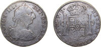 1782 PTS PR Potosi Mint Bolivia Spanish colony 1782 PTS PR 8 Reales - Charles III Silver (.903) Potosi Mint 26.7g VF KM55