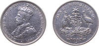 Australia 1 Shilling Australia Commonwealth 1917 M 1 Shilling - George V Silver (.925) Melbourne Mint (5274000) 5.65g XF KM 26 -
