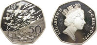 Great Britain 50 Pence Great Britain United Kingdom 1994 50 Pence - Elizabeth II (D-Day Anniversary; Silver Proof) Silver (.925) Royal Mint (40000) 13. -