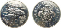 Seychelles 50 Rupees Seychelles Republic 1978 50 Rupees (Conservation) Silver (.925) Royal Mint (4453) 28.28g BU KM 39 Schön 39a -