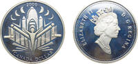 Canada 1 Dollar Canada Commonwealth 2000 1 Dollar - Elizabeth II (Millennium) Silver (.925) Ottawa Mint (121575) 25.175g PF Ch RC-850 Ch RC-851 -