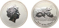 Australia 1 Dollar Australia Commonwealth 2008 P 1 Dollar - Elizabeth II (4th Portrait - Year of the Mouse - Silver Bullion Coin) Silver (.999) Per -