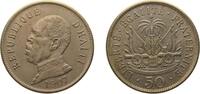 Haiti 50 Centimes Haiti First Republic 1907 50 Centimes Copper-nickel (75% Copper, 25% Nickel) Scovill Manufacturing Company Mint (2000000) 9.73g -