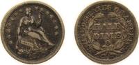 United States ½ Dime United States Federal republic 1850 O ½ Dime Seated Liberty Half Dime (with stars, no arrows) Silver (.900) (.100 copper) New -