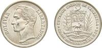 Venezuela 2 Bolívares Venezuela United States 1945 2 Bolívares Silver (.835) Philadelphia Mint (3000000) 10g BU Y 23a -
