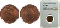 Somalia 1 Centesimo Somalia Italian Somaliland Trust Territory 1950 1 Centesimo Brass (4000000) 3g NGC MS 63 RB KM 1 Schön 1 -