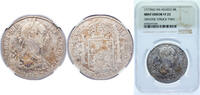 Mexico 8 Reales Mexico 1777 FM 8 Reales - Carlos III Silver (.903) Mexico City Mint 27.07g NGC VF 25 Mint Error OBV Struck Thru KM 106 -