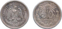 Mexico 50 Centavos Mexico 1906 M 50 Centavos (large size) Open 9. Silver (.800) Mexico City Mint (16966000) 12.34g VF KM 445 -