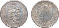 Mexico 1 Peso Mexico 1921 M 1 Peso Silver (.720) Mexico City Mint (5480000) 16.6g XF KM 455 -