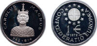 Belgium 1 ECU Belgium 1972 1 ECU - Paneuropean Union (Charles the Great) Silver (.925) Brussels Mint (10000) 4.02g PF X 170 -