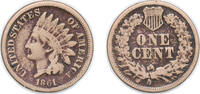 United States 1 Cent United States Federal republic 1861 1 Cent Indian Head Cent (with shield) Copper-nickel (10100000) 4.45g VF KM 90 -