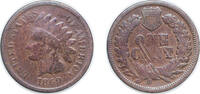 United States 1 Cent United States Federal republic 1869 1 Cent Indian Head Cent Bronze (6420000) 3g VF KM 90a Schön 117a -