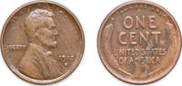 United States 1 Cent United States Federal republic 1913 S 1 Cent Lincoln - Wheat Ears Reverse Bronze (6101000) 3.11g XF KM 132 KM A132 Schön 130 -