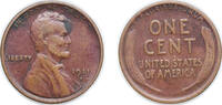 United States 1 Cent United States Federal republic 1911 D 1 Cent Lincoln - Wheat Ears Reverse Bronze (12672000) 3.11g VF KM 132 KM A132 Schön 130 -
