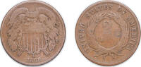 United States 2 Cents United States Federal republic 1868 2 Cents Union Shield Bronze (2803750) 6.22g VF KM 94 -