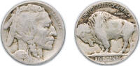 United States 5 Cents United States Federal republic 1925 D 5 Cents Buffalo Nickel (flat ground) Copper-nickel (4450000) 5g VF KM 134 Schön 132 -