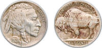 United States 5 Cents United States Federal republic 1924 5 Cents Buffalo Nickel (flat ground) Copper-nickel (21620000) 5g XF KM 134 Schön 132 -