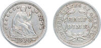 United States 5 Cents United States Federal republic 1854 ½ Dime Seated Liberty Half Dime (arrows at date) Silver (.900) (.100 copper) (5740000) 1.2 -