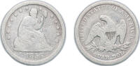 United States ¼ Dollar United States Federal republic 1856 ¼ Dollar Seated Liberty Quarter (without motto, reduced weight) Silver (.900) (.100 copper -