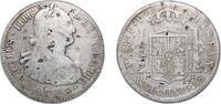 Bolivia 1798 PTS PP 8 Reales - Charles IV Silver (.896) 26.77g VF Chopmarked KM 73 Cal 684