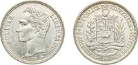 Venezuela 2 Bolívares Venezuela Fourth Republic 1960 2 Bolívares Silver (.835) Paris Mint (4000000) 10g UNC Y A37 NCV mv2bs-ba -