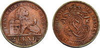 Belgium 2 Centimes Belgium Kingdom Leopold II 1909 2 Centimes Dutch text -