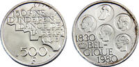 Belgium 500 Francs Belgium Kingdom Baudouin I 1980 500 Francs French text, 150th Anniversary of Independence -