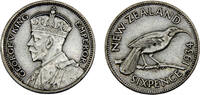 New Zealand 6 Pence New Zealand George V 1934 6 Pence -