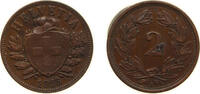 Switzerland 2 Rappen Switzerland Federal State 1918 B 2 Rappen (Wreath; bronze; light type) Bronze (95% copper, 4% tin, 1% zinc) Bern Mint (1000000) -