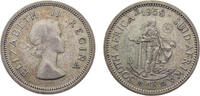 South Africa 1 Shilling South Africa Union Elizabeth II 1958 1 Shilling 1st portrait 5.6g -