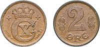 Denmark 2 Øre Denmark 1920 HCN♥GJ 2 Øre - Christian X Bronze (2528000) 4.01g UNC KM 813 -