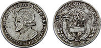 Panama 1/10 Balboa /Un decimo Panama Republic 1953 1/10 Balboa /Un decimo 50th Anniversary -