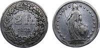 Switzerland 2 Francs Switzerland Federal State 1878 B 2 Francs Helvetia standing -