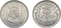 Seychelles 25 Cents 1973 Seychelles 1973 25 Cents - Elizabeth II (1st po... 5.73 £ Tax included +  8.68 £ shipping